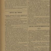 0766 - Page 762 - Bibliographie. Le couvent des filles du Calvaire / Revue des thèses. L'évolution radiologique de la scoliose congénitale par hémivertèbre, par Mme le Docteur Marcelle Glotz... / Actes de la Faculté de médecine de Paris. Thèses