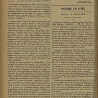 0816 - Page 812 - Jurisprudence et législation. Exercice illégal de la médecine. Guérisseur. Absence de diagnostic, traitement et remèdes. [H. Ribadeau Dumas] / Sociétés savantes. Société de neurologie. (Séance du 16 avril 1931). Syndrome paralytique unilatéral global des nerfs craniens d'origine traumatique. MM. Ph. Pagniez et A. Plichet / Un cas de nystagmus du voile avec myoclonies cervicales synchrones entraînant un mouvement global de la tête. M. J. Lhermitte, Mlles Gabrielle Lévy et Monique Parturier / Méningiome de la faux en bouton de chemise. Ablation de la tumeur intra et extracranienne. Stérilisation, puis remise en place du volet osseux. Guérison. MM. Cl. Vincent, M. David et P. Puch