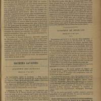 0837 - Page 833 - Le problème du cancer dans ses aspects psychiques ; par M. le Professeur Forgue... / Sociétés savantes. Académie des sciences. (Séance du 18 mai 1931). La vaccination contre le trachome. MM. Charles Nicolle et Ugo Lumbroso / L'albumine du sang. Note présentée par M. A. Desgrez, montré par M. H. Bierry / Absence de vitamines et taux des protéines totales du sérum sanguin. M. E. Leclainche / Thérapeutique expérimentale. M. Raymond Hamet / Académie de médecine. (Séance du 26 mai 1931). Vaccination par le B. C. G. d'un sur deux jumeaux. MM. Takhnis et S. Chagalova... / Le jus de raisin. M. Lesné / Etude expérimentale du bacille de la tortue constituant le vaccin dit préventif et curatif de la tuberculose de Friedmann. M. Saenz