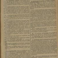 0859 - Page 855 - Analyses et indications bibliographiques. La radiologie en 1930 ; par Louis Delherm... et P. Thoyer-Rozat... Appareil génito-urinaire. Obstétrique. Une nouvelle méthode de radiographie du système urinaire par l'urosélectan. (R. Colin et O. Bergmann. Cahiers de radiol...) / La pneumopyélographhie. (Chauvin et Empéraire. Journ. de radiol...) / Radiothérapie. La radiothérapie de la maladie de Hodgkin (lymphogranulomatose maligne). (Ch. Aubertin, P. Thoyer-Rozat et Robert Lévy. Rapport au Congrès pour l'avancement des sciences..., Journ. de radiol...) / La radiothérapie dans les périviscérites douloureuses. (Delherm et Laquerrère. Gaz. des hôp...) / La roentgenthérapie dans le traitement de la syringomyélie. (Delherm et Morel-Kahn. Journ. de radiol...)