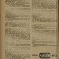 0866 - Page 862 - Informations. Les délégués du corps médicale chez M. Mario Roustan / Institut de technique sanitaire et hygiène des industries de Paris / Société médicale du littoral méditerranéen. Voyage dans les Alpes / Journée de la barégine / Avis de vacance / Nécrologie / Cours de la Faculté de médecine de Paris. Clinique des maladies du système nerveux. (Professeur M. Georges Guillain) / Clinique médicale de l'Hôpital Cochin. (Professeur : M. Achard)
