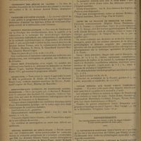 0890 - Page 886 - Informations. Conseil supérieur d'Hygiène publique de France / Commission des sérums et vaccins / Visiteuses d'hygiène sociale / Institut prophylactique / Nécrologie / Démonstrations cliniques de radiologie gastro-duodénale / Hôpital maritime de Berck-Plage. Douze leçons sur les tuberculoses ostéo-articulaires et ganglionnaires et quelques affections de l'appareil locomoteur / Cours de la Faculté de médecine de Paris. Clinique gynécologique. (Hôpital Broca. Professeur : M. J.-L. Faure) / Voyage médical aux villes d'eaux tchécoslovaques