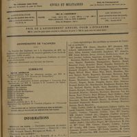 0957 - Page 953 - Abonnements de vacances / Sommaire / Informations. Hôpitaux de Paris. Deuxième concours de chirurgien des hôpitaux / Concours de l'internat (admissibilité)