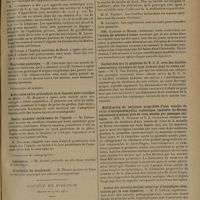 1013 - Page 1009 - Sociétés savantes. Société de chirurgie. (Séance du 20 mai 1931). Appendicite aiguë. M. Auvray / Néoplasme gastrique. M. Chevrier / Présentation de malades. Arthrodèse extra-articulaire de la hanche pour coxalgie au début. M. Mathieu / Double luxation récidivante de l'épaule. M. Lenormant / Présentation de radiographies. Lobectomie. M. Guibal / Diverticule du duodénum. M. Moure / Société de biologie. (Séance du 9 mai 1931). Action calcifiante de l'ergostérol irradié (vitamine D) sur les lésions provoquées par l'injection de B. C. G. dans le testicule du lapin. MM. C. Levaditi et Li Yuan Po / Recherches sur la symbiose du B. C. G. avec des bacilles tuberculeux virulents du type humain dans la même culture. M. F. Van Deinse / Modification de certaines propriétés d'une souche de virus d'encéphalomyélite enzootique (maladie de Borna) entretenue pendant près de cinq années par passages sur lapin. MM. S. Nicolau et I. A. Galloway / Action des extraits du lobe antérieur d'hypophyse administrés par la voie digestive. M. P. Lépine / Sur le mécanisme des réactions allergiques du derme à la tuberculine. M. A. Boquet