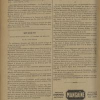 1034 - Page 1030 - Informations. Association française pour l'avancement des sciences / Journées médicales coloniales / Kitasato. Notice nécrologique lue à l'Académie de médecine ; par M. Louis Martin