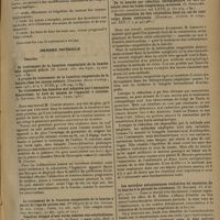 1043 - Page 1039 - Analyses et indications bibliographiques. Chirurgie orthopédique ; par M. Lance... Membre supérieur. Épaule. Une affection particulière de la tête de l'humérus, ressemblant à la maladie de Legg-Calvé-Perthes à la hanche. (H. J. Panner. Ugesk. für Laeger...) / Membre inférieur. Hanche. Du traitement des hanches mal adaptées par l'extension discontinue, la nuit au moyen de l'appareil à coulisse. (L. Rovigno. Th. de Doctorat...) / Reconstruction du toit cotyloïdien dans un cas de coxa valga plana subluxans. (Quarella. Archivio di ortop...) / Les maladies métaplasiques évolutives du squelette de la hanche à la période de croissance. (G. Bousser. Th. d'Alger...)