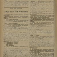 1066 - Page 1062 - Livres nouveaux. Le dolichocolon. Clinique, radiologie, thérapeutique. Par M. Chiray, A. Lomon et R. Wahl / Notes pour l'internat. Cancer de la tête du pancréas. (A suivre)
