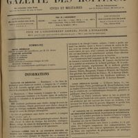 1069 - Page 1065 - Sommaire / Informations. Facultés de médecine. Bordeaux / Marseille / Bourses créées par M. le Docteur Roussel en faveur des familles nombreuses du corps médical / Union médicale latine / IIe Congrès de la Société scientifique française de chirurgie réparatrice, plastique et esthétique