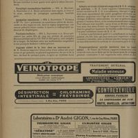 1080 - Page 1076 - Sociétés savantes. Société de pédiatrie. (Séance du 19 mai 1931). Guérison d'un abcès du poumon chez un nourrisson. Mort par pneumococcie prolongée. MM. Lereboullet Bohn, Baize et F.-P. Merklen / Paraplégie spasmodique familiale. MM. A. Mathieu, L. Babonneix et A. Miget / Anomalies vasculaires. MM. L. Babonneix, V. Cathala et Mlle Fr. Lévy / Paralysie bulbaire. MM. L. Babonneix et A. Miget / Angiome ulcéré de la face chez un nouveau-né. M. H. Rouèche / Adénite cervicale bilatérale suppurée à B. C. G. terminée par guérison. M. H. Janet / Pyopneumothorax putride insidieux chez un jeune enfant. M. Ferru...