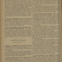 1110 - Page 1106 - Sociétés savantes. Société médicale des hôpitaux. (Séance du 15 mai 1931). Granulomatose maligne à forme splénique pure. MM. Ch. Achard, M. Bariéty et G. Desbuquois / Hématome intrapariétal de l'oreillette droite et malformation congénitale du coeur. MM. Laubry et Baillet / Etudes phonocardiographiques d'un cas de rythme à quatre temps. MM. Mach et Duchosal / Syndrome sympathique et migraine ophtalmique provoqués par un pneumothorax thérapeutique. M. C. Dimacopoulo... / Société de biologie. (Séance du 30 mai 1931). Emploi du bactériophage pour l'obtention d'un sérum antityphique. MM. F. Arloing, A. Josserand et A. Nabonne / La tension artérielle moyenne. Ses rapports avec les tensions maxima et minima. M. C. Lian / Tension maxima et tension moyenne. Leurs valeurs concordantes, convergentes, divergentes. M. C. Lian / Le pouvoir excréteur du tube digestif pour quelques métaux. MM. Félix Ramond et J. Dimistresco-Popovici / Influence des doses d'anatoxine diphtérique dans l'immunisation active chez l'homme. MM. G. Ramon, Robert Debré, M. et G. Mozer