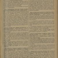 1111 - Page 1107 - Sociétés savantes. Société de biologie. (Séance du 30 mai 1931). Influence des doses d'anatoxine diphtérique dans l'immunisation active chez l'homme. MM. G. Ramon, Robert Debré, M. et G. Mozer / Essais d'immunisation active chez l'homme au moyen d'une anatoxine diphtérique de valeur antigène élevée. MM. G. Ramon et P. Nelis / Premières souches de B. oedematis sporogenes (B. sordellii) isolées en France. MM. M. Weinberg, J. Davesne et Mlle Mireille Lefranc / Association de la vitamine D (ergostérol irradié) et de l'antigène méthylique dans le traitement de la tuberculose expérimentale du lapin. MM. C. Levaditi et P. Lépine / Mode de transmission spontanée du rhumatisme polyarticulaire infectieux de la souris, provoqué par le « streptobacillus moniliformis ». MM. C. Levaditi, S. R. Selbie et M. Delorme / Le B. C. G. peut-il devenir virulent par culture dans le sang total de lapin ? M. T. de Sanctis Monaldi / Manifestations convulsives observées chez le lapin à la suite d'injection première d'une protéine par voie intraveineuse. MM. Pasteur Vallery-Radot, C. Mauric, Mme A. Hugo et M. Paul Giroud
