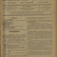 1117 - Page 1113 - Sommaire / Informations. Facultés de médecine. Paris / Lyon / Légion d'honneur. Finances / Prix Rovichi / Avis de vacance / Avis de concours / Le choeur médical de Paris