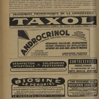 1128 - Page 1124 - Sociétés savantes. Société de neurologie. (Séance du 17 mai 1931). Deux cas de myoclonies synchrones et rythmées vélo-pharyngo-laryngo-oculo-diaphragmatiques. Le problème anatomique et physiopathologique de ce syndrome. MM. G. Guillain et P. Mollaret