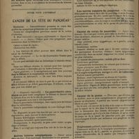 1130 - Page 1126 - Sociétés savantes. Société de neurologie. (Séance du 17 mai 1931). Réponse paradoxale à l'ionisation cérébrale. M. Bourguignon / Notes pour l'internat. Cancer de la tête du pancréas