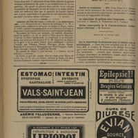 1148 - Page 1144 - Analyses et indications bibliographiques. Pédiatrie. Sous la direction de M. L. Babonneix... Régimes des enfants. Comment on peut administrer aux nourrissons même très petits le lait de vache très faiblement dilué. (G. C. Bentivoglio. Le Nourrisson...). [R. Levent] / Chemins de fer de Paris à Lyon et à la Méditerranée / Sociétés savantes. Académie des sciences. (Séance des 6 et 15 juillet 1931). Soufre et croissance. MM. Léon Binet et J. Magrou / (Séance du 20 juillet 1931). Sur la répartition du potassium dans le muscle sain ou pathologique. M. H. Vincent, MM. A. Leulier, B. Pomme et R. Delaye