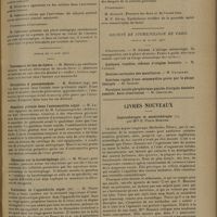 1151 - Page 1147 - Sociétés savantes. Société de chirurgie. (Séance du 10 juin 1931). Présentation de pièces / Présentation d'instruments / (Séance du 17 juin 1931). Traitement du bec-de-lièvre. M. Moure / Péritonites à pneumocoques. M. Bréchot / Résection précoce dans l'ostéomyélite aiguë. M. Leveuf rapporte un travail de M. Carajannopoulos... / Discussion sur le bactériophage (fin). M. Wiart / Traitement de l'appendicite aiguë (fin). M. Pierre Duval / Traitement du cancer du col de l'utérus. M. Dujarier / Présentation / Société de stomatologie de Paris. (Séance du 10 mai 1931). Présentations / Livres nouveaux. Centrothérapie et asuérothérapie, par Mme E. Pierre Bonnier. [L. Babonneix]