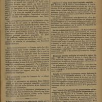 1161 - Page 1157 - Résultats éloignés des opérations sur les voies biliaires ; par le Professeur Henri Hartmann... / Sociétés savantes. Société médicale des hôpitaux. (Séance du 5 juin 1931). L'épreuve du rouge Congo dans la maladie amyloïde. MM. Marcel Labbé, R. Boulin, Justin-Besançon et Zamfir / Sur les encéphalites de la rougeole. M. Maurice Renaud / Métastases osseuses multiples au cours d'un cancer du sein. MM. Marcel Labbé, R. Boulin, L. Justin-Besançon et M. Petresco / Maladie rhumatismale à précession rénale. Guérison de la néphrite par le traitement salicylé. M. Etienne Bernard / Sur l'intérêt et la technique des prémunissions antimicrobiennes, au cours des cardiopathies rhumatismales. MM. Charles Laubry et A. Jaubert