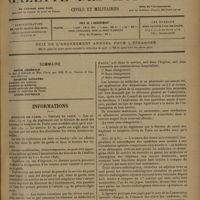 1169 - Page 1165 - Sommaire / Informations. Hôpitaux de Paris. Service de santé