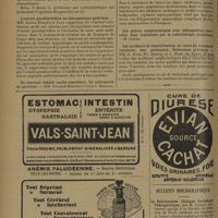 1196 - Page 1192 - Sociétés savantes. Société de thérapeutique. (Séance du 10 juin 1931). Sur un cas de méningite ascaridienne. M. A. Challamel / L'extrait parathyroïdien en thérapeutique gastrique. MM. Gaston Durand et Zana / Un nouveau sédatif cardio-vasculaire. Le valérianate de spartéine. MM. Fernand Mercier et Léon J. Mercier / Les accidents de sensibilisation au cours du traitement insulinier, leur pathogénie. Déductions pratiques. MM. A. Cade, Ph. Barral et J. Roux... / Bulletin bibliographique