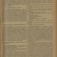 1227 - Page 1223 - Journées médicales coloniales 22 juillet-1er août 1931. Travaux du Congrès. Maladies communes à l'homme et aux animaux. Situation de Madagascar au point de vue de la tuberculose des animaux. M. Krick / Hépatite enzootique ou Rift Valley Fever. MM. R. Daubney et G. M. Findlay / Immigration exotique. Police sanitaire maritime. L'immigration exotique. M. René Martial / Police sanitaire et immigration. MM. R. Martial et J. Laquèze / Alimentation en eaux potables et parasitisme intestinal. Infections d'origine hydrique aux colonies. M. Brau / Le parasitisme intestinal. M. Blanchard / Le parasitisme des indigènes en France et leur déparasitation. M. le Médecin lieutenant-colonel Steveeel