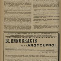 1228 - Page 1224 - Journées médicales coloniales 22 juillet-1er août 1931. Travaux du Congrès. Alimentation en eaux potables et parasitisme intestinal. Le parasitisme des indigènes en France et leur déparasitation. M. le Médecin lieutenant-colonel Steveeel / Traitement de 1.500 cas de schistosmose par le Fouadin. M. M. Khalil... (A suivre)