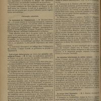 1242 - Page 1238 - Journées médicales coloniales [22 juillet-1er août 1931]. Personnel médical. La vaccination antivariolique aux colonies, son importance, son organisation, ses résultats. M. Rigollet / Chirurgie coloniale. Le traitement de l'éléphantiasis. M. Botreau-Roussel / Indications chirurgicales au cours des maladies coloniales en France. M. G. Léo / Les myosites infectieuses en milieu colonial. M. P. Huard / Le cancer chez l'Annamite. M. J. Bablet...
