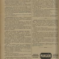 1266 - Page 1262 - Informations. Service de santé des troupes coloniales / Médaille du service de santé militaire / Congrès médical en 1932 à Vichy / Cours de la Faculté de médecine de Paris. Clinique gynécologique. (Hôpital Broca. Professeur : M. J.-L. Faure) / Clinique chirurgicale de la Salpêtrière. (Professeur : M. A. Gosset) / Hôpital Broussais. Maladies du coeur et des vaisseaux. (Cours complémentaire : Service de M. le Docteur Ch. Laubry) / Chemins de fer de Paris à Lyon et à la Méditerranée