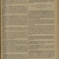 1275 - Page 1271 - Sociétés savantes. Société de pédiatrie. (Séance du 16 juin 1931). Neuro-fribromatose infantile. MM. L. Babonneix et A. Miget / Inversion des viscères. MM. L. Babonneix et A. Miget / A propos du traitement de la paralysie infantile. M. P. Duhem / Rétrécissement congénital de l'aorte. M. Hallez / Syndrome neuro-musculaire et avitaminose. MM. L. Ribadeau-Dumas, René Mathieu et Guédé / Un cas de polymyosite infectieuse. MM. J. Hallé et Rudeaux / Dyspepsie chronique de la seconde enfance. M. Rohmer... / Broncholite aiguë grippale avec accès d'apnée chez le nouveau-né. Evolution favorable. M. P. Rohmer et Mlle Phélizot.... / Société des chirurgiens de Paris. (Séance du 5 juin 1931). A propos de la protéinothérapie spécifique des cancers. M. Laurence / Traitement des abcès de l'anus. M. Thévenard, rapport sur un travail de M. R. Jacquemaire... / Septicémie à staphylocoques guérie par une inoculation intraveineuse de bactériophage. M. Hautefort, rapport sur un travail de M. Raiga... / Le traitement chirurgical précoce du pied-bot congénital après l'échec des manoeuvres modelantes. M. Massart