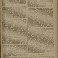 1309 - Page 1305 - Analyses et indications bibliographiques. Neurologie et psychiatrie ; par le Docteur J. Lhermitte... Cerveau. Préhension forcée et lobe frontal (remarques particulières sur le faisceau occipito-frontal). (Schuster et J. Casper. Zeit. Neur...) / Nouvelle maladie familiale caractérisée par une cataracte congénitale et un arrêt du développement somato-neuro-psychique. (G. Marinesco, St. Draganesco et D. Vasiliu. Encéphale...) / Le syndrome du corps de Luys. Etude anatomo-clinique d'un cas d'hémiballisme. (Carl Balthazar. Zeit. Neurol...) / Manifestations hypertoniques avec troubles du psychisme consécutifs à l'intoxication oxycarbonée aiguë. (J.-A. Chavany, M. David et Gilbert-Dreyfus. Revue neurol...) / Épilepsie. Sur quelques formes dégradées de l'épilepsie. (H. Claude et H. Baruk. Encéphale...)