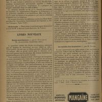 1334 - Page 1330 - Informations. Association internationale des hôpitaux / Nécrologie / Livres nouveaux. Etudes neurologiques, par G. Guillain et Th. Alajouanine... [L. Babonneix] / Les malades dits imaginaires, par M. Nathan. [L. Babonneix]