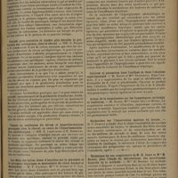 1359 - Page 1355 - Sociétés savantes. Société de biologie. (Séance du 18 juillet 1931). Quelques observations sur les lésions de la moelle provoquées par le virus vaccinal. M. Bardach / Réactions allergiques communes aux infections tuberculeuse et pseudotuberuleuse. M. P. Bordet / Procédé pour accroître et rendre plus durable la production des antitoxines, chez le cheval. MM. G. Ramon et E. Lemétayer / Teneur en antitoxine du sérum et hyperleucocytose provoquée, chez le cheval, au cours de l'hyperimmunisation antitétanique. MM. E. Lemétayer et E. Deshayes / Les effets des fortes doses d'insuline sur la glycémie et le glycogène hépatique et musculaire du chien normal et dépancréaté. M. F. Rathery, Mlles S. Gibert et Y. Laurent / L'épreuve de l'hyperglycémie adrénalinique dans l'étude de l'insuffisance hépatique. MM. M. Brulé et T. L. Althausen / Calcium et potassium dans l'acidose et dans l'alcalose expérimentale. M. Bronn et Mme Stoyanova / Action de la scopolamine sur les hypnotiques corticaux et basilaires. M. Bronn, Mmes Jeanne Lévy et Meyer / Recherches sur l'innervation motrice du larynx. M. P. Dumont / Technique du sac respiratoire de M. H. Janet et Mlle M. Bochet, pour l'étude du métabolisme des nourrissons. Contrôle de la méthode. Mlle M. Bochet