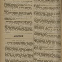 1386 - Page 1382 - Informations. Médecin de dispensaires / IIIe Congrès international de psychothérapie, d'hypnologie et de psychologie appliquée / Nécrologie / Chronique. Le IVe V. E. M. A. à Vals