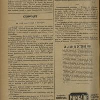1402 - Page 1398 - Informations. Nécrologie / Chronique. La cure sanatoriale à Briançon / Renseignements généraux