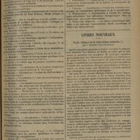 1455 - Page 1451 - Faculté de médecine de Montpellier. Thèses soutenues pendant l'année 1930-1931 / Livres nouveaux. Étude clinique de la tuberculose infantile, par le Docteur Jean Levesque