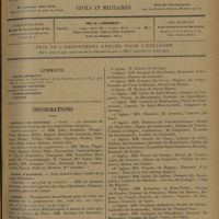 1473 - Page 1469 - Sommaire / Informations. Hôpitaux de Province. Lyon / Légion d'honneur. Intérieur / Guerre
