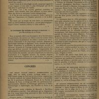 1490 - Page 1486 - Livres nouveaux. Pathologie du nourrisson, par Jean Cathala / Le traitement des malades nerveux et mentaux, par Morgenthaler et Forel / Congrès. VIIIe grand voyage médical international de Noël, sur la Côte d'Azur (voyage bleu) / IIe Congrès de chirurgie réparatrice, plastique et esthétique / IIIe Congrès international et IIIe exposition internationale de technique sanitaire et d'hygiène urbaine
