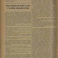 1500 - Page 1496 - Les hémorragies digestives. Des cirrhoses latentes ou méconnues ; par MM. Pr. Merklen et L. Israel... / Congrès international des accidents du travail et des maladies professionnels de Genève