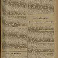 1501 - Page 1497 - Congrès international des accidents du travail et des maladies professionnels de Genève / Pratique médicale. La thérapeutique de l'insomnie chez les anxieux et les névropathes ; par le Docteur Perget / Revue des thèses. Le traitement de l'asthme et de ses équivalents respiratoires par la roentgenthérapie, par le Docteur Henry Ronceray