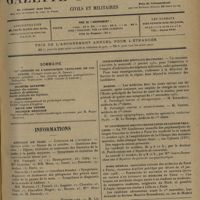 1545 - Page 1541 - Sommaire / Informations. Hôpitaux de Paris. Concours de l'internat / Facultés de médecine. Montpellier / Infirmières des hôpitaux militaires / Marine / VIe Congrès des psychanalystes de langue française / Nord médical