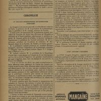 1546 - Page 1542 - Informations. Nord médical / Cours de la Faculté de médecine de Paris. Cours de clinique chirurgicale infantile et orthopédie. (Fondation de la Ville de Paris, Hôpital des Enfants-Malades) / Chronique. IIe Congrès international de pathologie comparée / XVIIIe Congrès d'hygiène