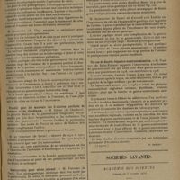 1553 - Page 1549 - XLe Congrès de l'Association française de chirurgie. Paris, 5-10 octobre 1931. Première question. Des ulcères peptiques postopératoires. Pathogénie. Traitement. Résumé du rapport de M. Gosset... Discussion. Procédé pour les mauvais cas d'ulcères perforés de l'estomac et du duodénum. M. Deton... / Gastrectomie pour ulcus jéjunal. M. Pauchet... / Un cas de double dégastro-entérostomisation. M. Viannay... (A suivre) / Sociétés savantes. Académie des sciences. (Séance du 5 octobre 1931). Veines à paroi côtelée. M. R. Argaud