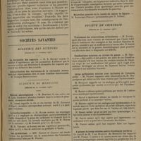 1591 - Page 1587 - Revue générale. Les hémiplégies hystériques ou pithiatiques ; par M. A. Rouquier... / Sociétés savantes. Académie des sciences. (Séance du 12 octobre 1931). La dermatite des nageurs. M. E. Brumpt / Académie de médecine. (Séance du 20 octobre 1931). Notices nécrologiques. M. Breteau / Le kaolin bismuthé. M. Hayem / Les pyréthrines. MM. Gaudin et Carron / Action histophysiologique de l'insuline sur l'hypophyse ; son mécanisme et ses conséquences sur l'ensemble de l'organisme. MM. R. Collin, P. Drouet, J. Watrin et P. Florentin / Société de chirurgie. (Séance du 14 octobre 1931). Traitement des tuberculoses articulaires. M. Sorrel / Ossifications internes au niveau du genou. M. Mauclaire / Large perforation utérine avec inclusion de l'intestin grêle. M. Proust, observation de M. Bergouignan / A propos de treize ulcères gastro-duodénaux perforés. Travail de M. Yves Bourdes... rapporté par M. Proust / Cancer du côlon sigmoïde chez un jeune homme de quinze ans. M. Guimbellot, travail de MM. Matignon et Fruchaud...