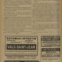 1592 - Page 1588 - Sociétés savantes. Société de chirurgie. (Séance du 14 octobre 1931). Corps étranger du duodénum. Travail de M. Tisserand... rapporté par M. Fredet / Artériographie. M. Reynaldo dos Santos / Modification brutale des fibromes au cours de la grippe. M. Rouhier / Présentation de pièce. M. Richard : pièce d'ostéosynthèse / Traitement des artérites oblitérantes par les résections artérielles. M. Grégoire, travail de M. René Fontaine... / Livres nouveaux. Les diagnostics anatomo-cliniques de P. Lecène, recueillis par ses élèves. T. II. Appareil génital de la femme (première partie), par P. Moulonguet... et S. Dobkevitch... / Bulletin bibliographique