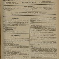 1597 - Page 1593 - Sommaire / Informations. Hôpitaux de Paris. Concours pour deux places de stomatologiste des hôpitaux / Concours de chef de laboratoire de bactériologie / Concours de l'internat / Concours de la médaille d'or / Hôpital Notre-Dame de Bon-secours / Hôpitaux de Province. Toulon / Ministère du travail / Guerre / Direction médicale d'un sanatorium pour tuberculeux pulmonaires et osseux de malades du sexe féminin
