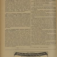 1638 - Page 1634 - Sociétés savantes. Société de biologie. (Séance du 17 octobre 1931). Magnésium et grossesse. MM. H. Vignes et H. Poté / Sur le passage des antitoxines et des toxines à travers la barrière méningée. MM. G. Ramon et P. Descombey / Essais sur l'immunité antitoxique. L'antigène injecté dans la cavité rachidienne provoque-t-il la formation locale d'antitoxine ? MM. G. Ramon. P. Descombey et S. Bilal / Virus de l'encéphalo-myélite enzootique (maladie de Borna) et électrophorèse. M. S. Nicolau et Mme L. Kopciowska / Revue des thèses. De l'hystérectomie abdominale totale, par le Docteur Lucien Diamant-Berger