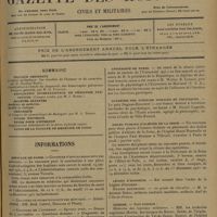1673 - Page 1669 - Sommaire / Informations. Hôpitaux de Paris. Concours d'ophtalmologiste des hôpitaux / Concours de stomatologiste des hôpitaux / Concours de l'internat / Université de Paris / Académie des sciences morales et politiques / Asiles publics d'aliénés de la Seine / Légion d'honneur. Marine marchande / Guerre