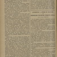 1678 - Page 1674 - L'enfant épileptique. Les troubles de l'humeur et du caractère ; par le Docteur Gilbert-Robin... / Contribution à l'étude du diagnostic des hémorragies pelviennes d'origine génitale ; par M. George Pascalis