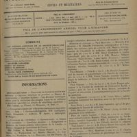1713 - Page 1709 - Sommaire / Informations. Hôpitaux de Paris. Concours de stomatologistes des hôpitaux / Concours d'assistant d'électro-radiologie des hôpitaux / Concours de l'internat / Académie des sciences