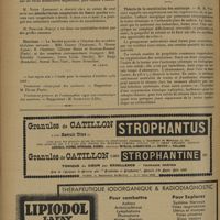 1726 - Page 1722 - XIIIe Réunion annuelle de la Société française d'orthopédie. Paris, 9 octobre 1931. Communications particulières. M. Louis Ménard... : Paraplégie chez des scoliotiques / Elections / Sociétés savantes. Académie des sciences. (Séance du 3 novembre 1931). Théorie de la constitution des anticorps. M. H. Vincent