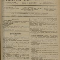 1733 - Page 1729 - Sommaire / Informations. Hôpitaux de Paris. Concours de stomatologiste des hôpitaux / Concours de l'internat / Hôpitaux de Province. Lille / Saint-Germain-en-Laye / Facultés de médecine. Lyon / Montpellier